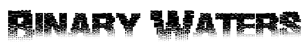 Binary Waters font