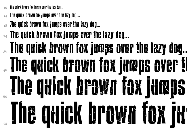Bison font waterfall