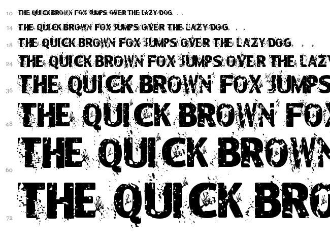 Blackleafs font waterfall