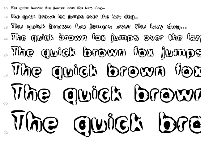 BN-Maxi font waterfall