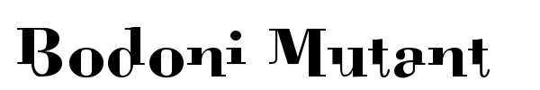Bodoni Mutant font