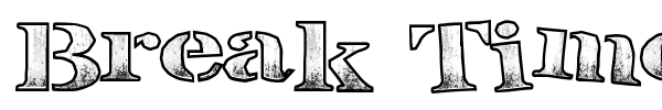 Break Time font