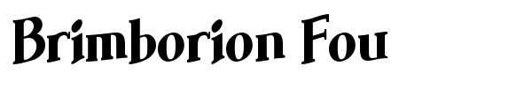 Brimborion Fou font