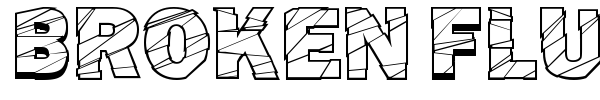 Broken Fluid font