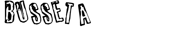 Busseta font