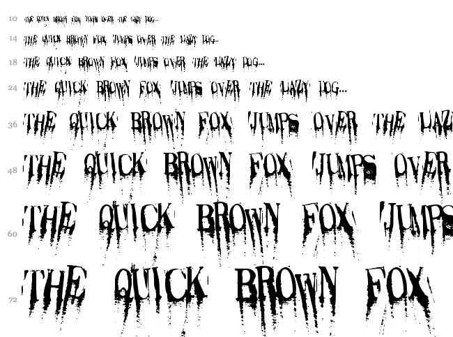 Caracura font waterfall