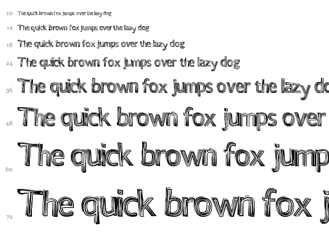 Certain Times font waterfall