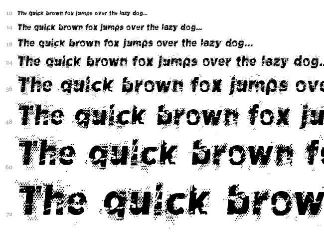 CF Space Cowboy font waterfall