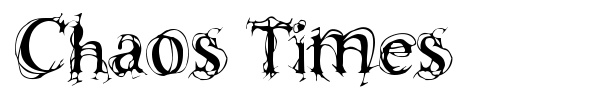 Chaos Times font