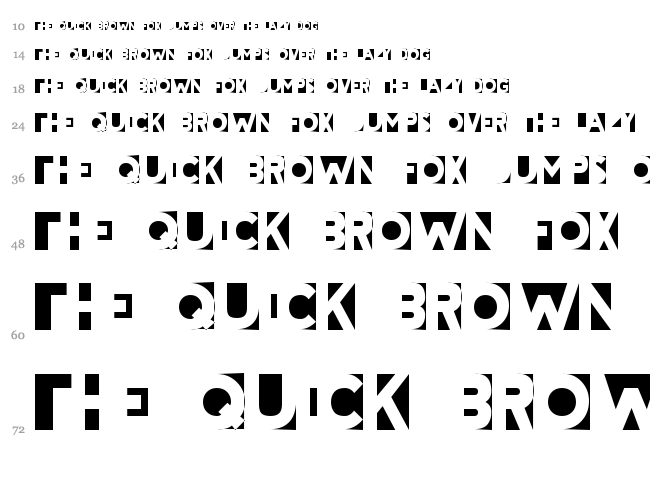 Cheatin font waterfall