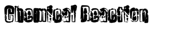 Chemical Reaction font