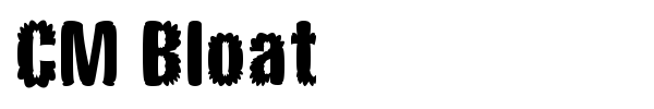 CM Bloat font