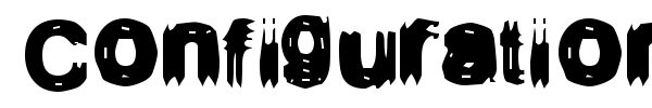 Configuration 9 font