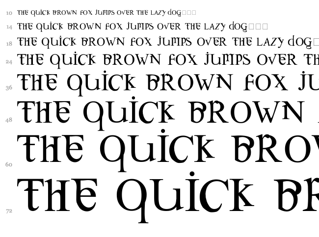 Confusebox font waterfall