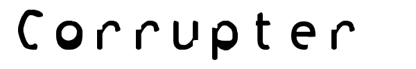 Corrupter font