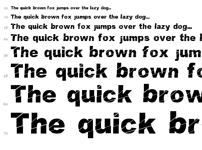Cosmical Disfase font waterfall