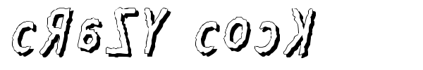 Crazy Cock font