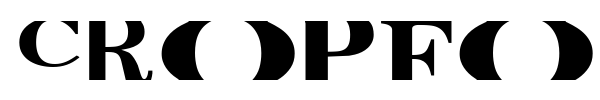 CropFont Xtra font