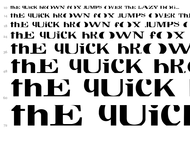 CropFont Xtra font waterfall