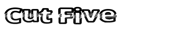 Cut Five font