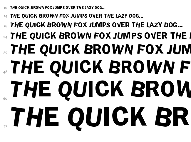 DdaftT font waterfall