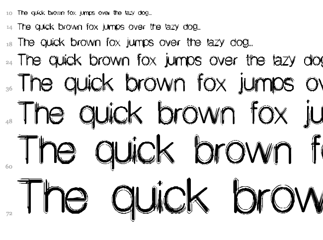 Decibel font waterfall