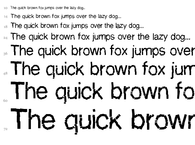 Decomposition phase 1 font waterfall