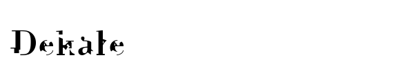 Dekale font