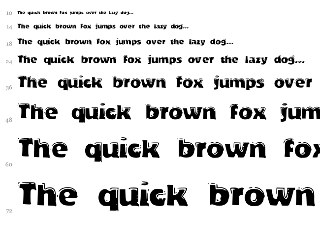 DeLeo font waterfall