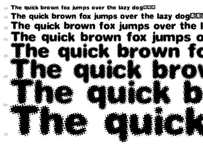 Dephunked BRK font waterfall