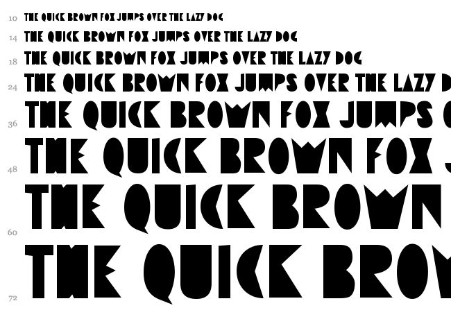 Destrukt font waterfall