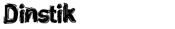 Dinstik font