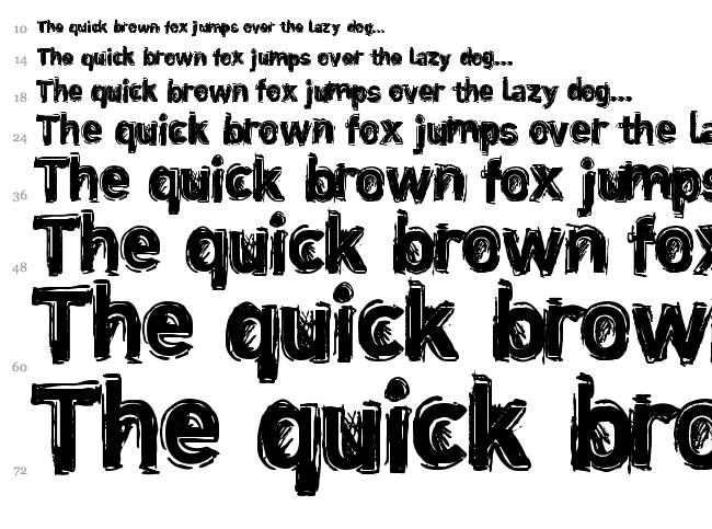 Dinstik font waterfall