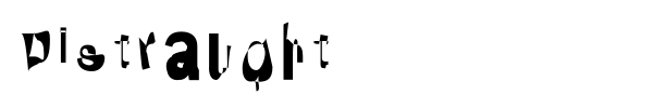 Distraught font preview