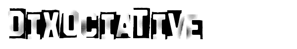 Dixociative font