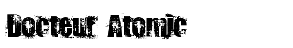 Docteur Atomic font