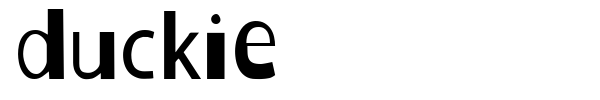 Duckie font