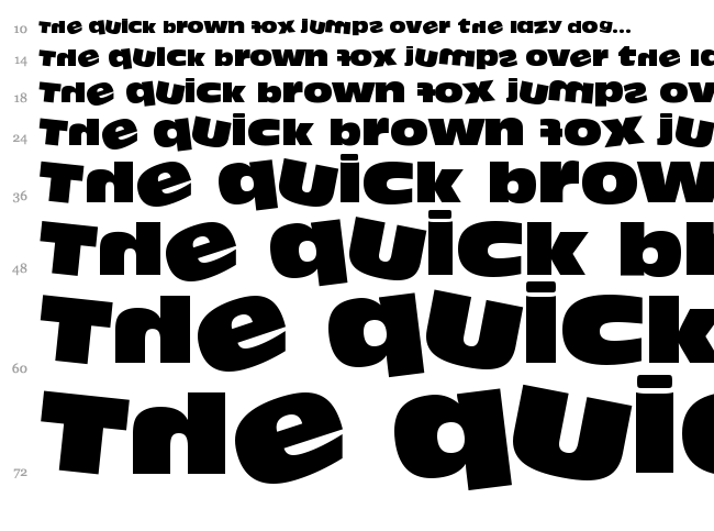 DumbAss font waterfall