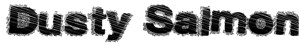 Dusty Salmon font