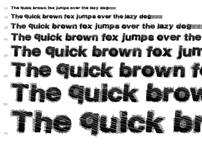 Dusty Salmon font waterfall