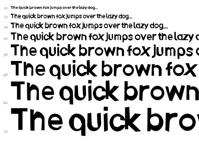Ember font waterfall