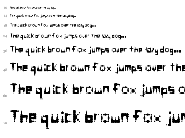 Equalizer font waterfall