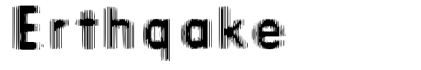 Erthqake font
