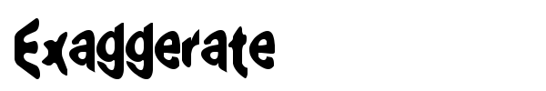 Exaggerate font