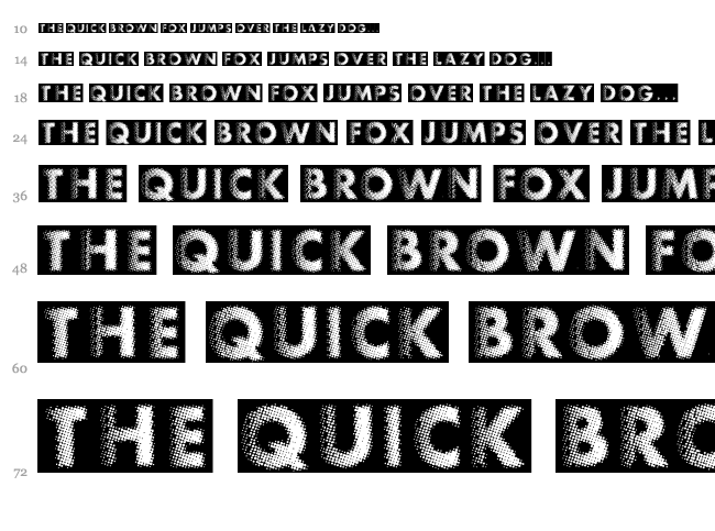 Experimento font waterfall