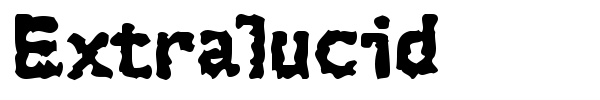 Extralucid font