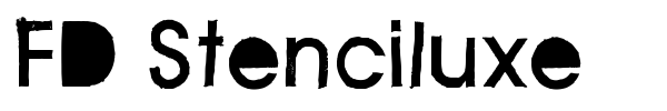 FD Stenciluxe font