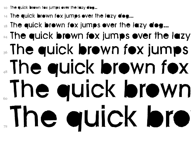 FD Stenciluxe font waterfall