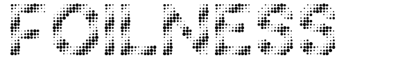 Foilness font