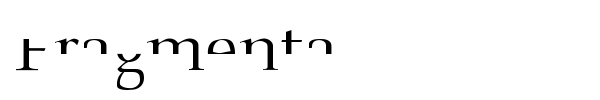 Fragmenta font